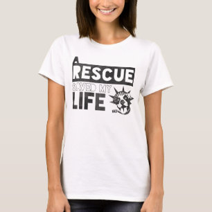 T-shirt Un chien de délivrance a sauvé ma délivrance de