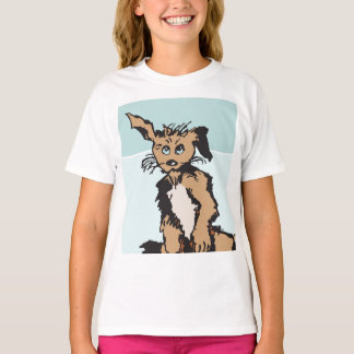 T-shirt Un chien mignon aux yeux bleu chiot