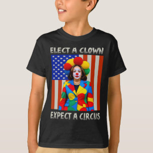 T-shirt Un Clown attend un cirque anti-kamala-harris