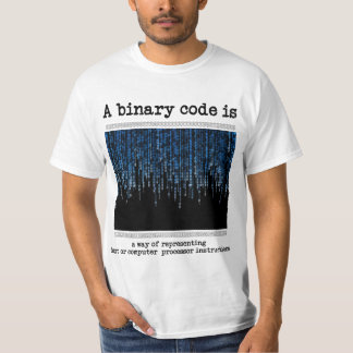 T-shirt Un code binaire est ?