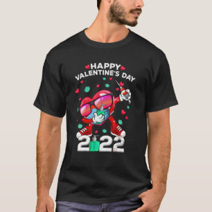 T-shirt Un Coeur Dabbing Dans Un Masque Joyeux Valentin 20