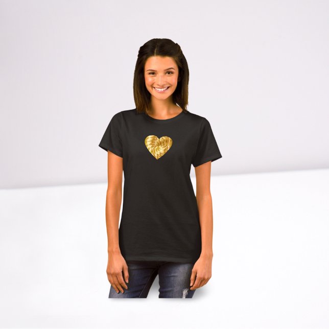 T-shirt Un coeur d'or (Créateur téléchargé)