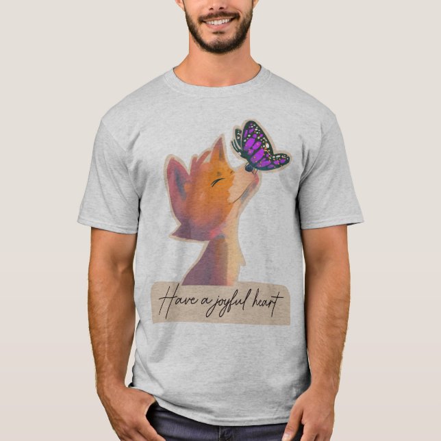 T-shirt Un coeur joyeux (Devant)