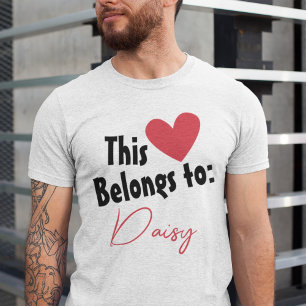T-shirt Un coeur personnalisé : un cadeau spécial pour lui