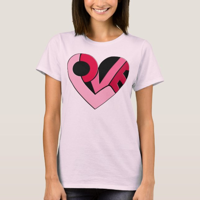 T-shirt Un coeur plein d'amour (Devant)