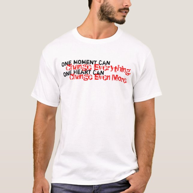 T-shirt Un coeur pour le changement - chemises de (Devant)