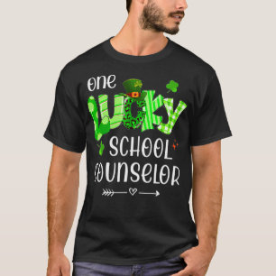 T-shirt Un conseiller scolaire chanceux Shamrock enseignan