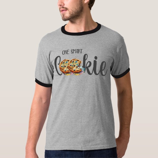 T-shirt Un cookie intelligent (Devant)