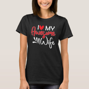 T-shirt Un Couple Drôle Dit Que J'Aime Ma Femme Épatante P