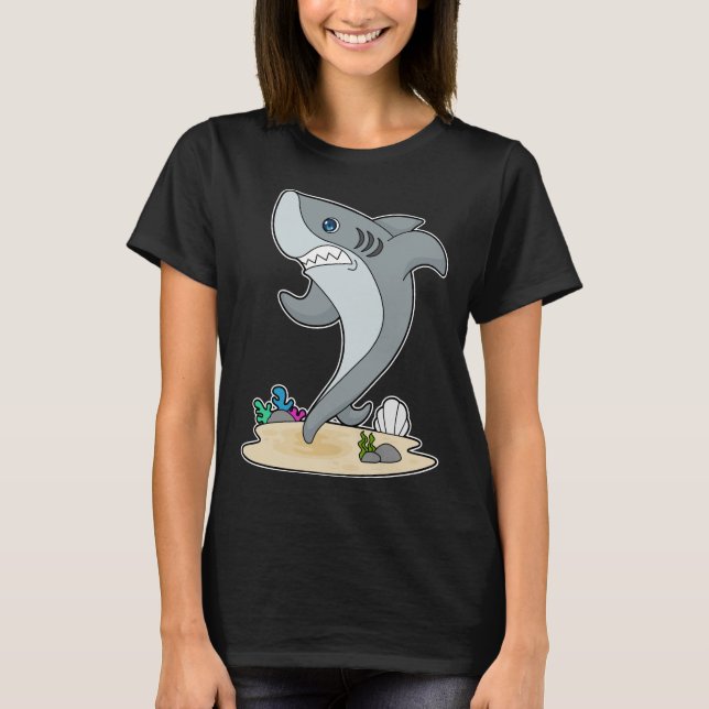 T-shirt Un Coureur de requins faisant du sport (Devant)