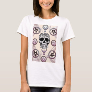 T-shirt Un crâne entouré de symboles occultes