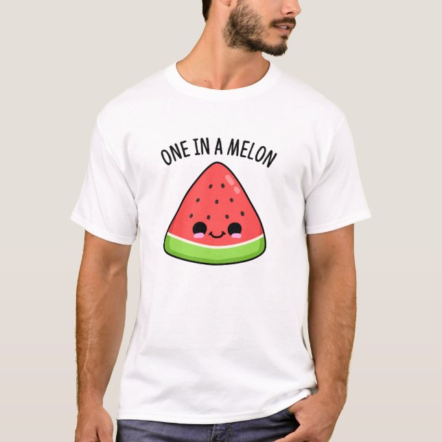 T-shirt Un Dans Un Melon Amusant Pun De Pastèque (Devant)