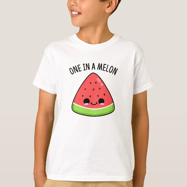 T-shirt Un Dans Un Melon Amusant Pun De Pastèque (Devant)