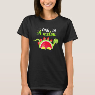 T-shirt Un Dans Un Melon Dinosaure Fruit Watermelon Orange