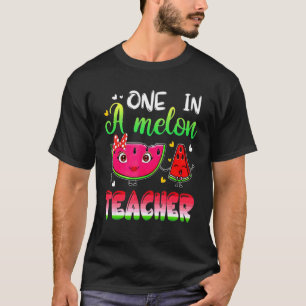 T-shirt Un Dans Un Mélon Enseignant Pastèque