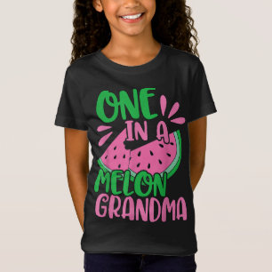 T-Shirt Un Dans Un Melon Grand-Mère Pink Watermelon