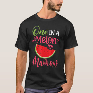 T-shirt Un Dans Un Melon Mamaw Watermelon Famille Annivers