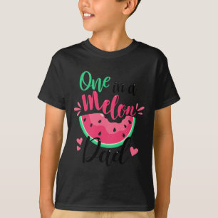 T-shirt Un Dans Un Melon Papa Fête D'Anniversaire Été Corr