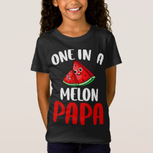 T-Shirt Un Dans Un Melon Papa Watermelon Famille De Fruits