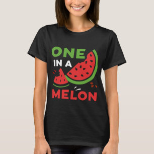 T-shirt Un Dans Un Melon Watermelon Un Été Plaisant