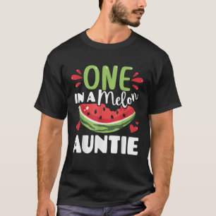 T-shirt Un dans une Melon Auntie Cute Watermelon Summer Fa