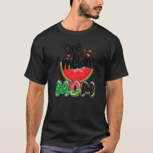 T-shirt Un Dans Une Mère Melon Famille D'Été Correspondant