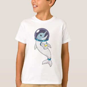 T-shirt Un dauphin en tant qu'astronaute en costume