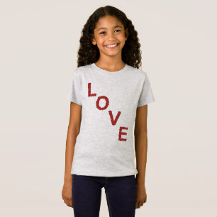 T-Shirt Un design cordial LOVE de coeurs rouges pour vous