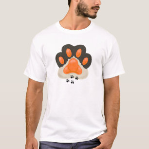 T-shirt Un design de patte de chat réconfortant mettant en