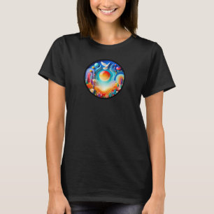 T-shirt Un design moderne sur le thème de la nature abstra