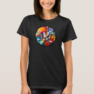 T-shirt Un design moderne sur le thème de la nature abstra