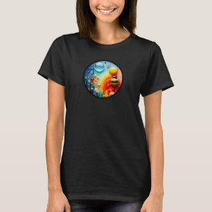 T-shirt Un design moderne sur le thème de la nature abstra