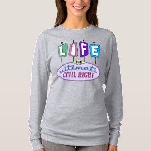 T-shirt Un design pro-vie d'inspiration rétro sur les chem