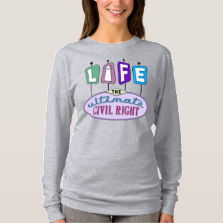 T-shirt Un design pro-vie d'inspiration rétro sur les chem