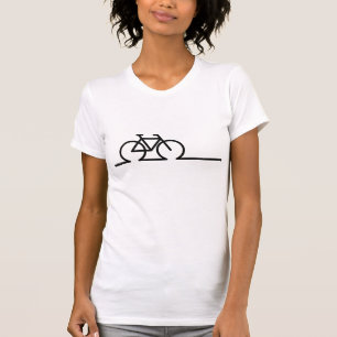 T-shirt Un dessin très proche. Vélo E-bike de course et