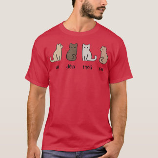 T-shirt Un Deux Trois Cat Cute Pet adoption French Kitten