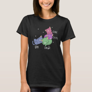 T-shirt Un Deux Trois Cat Tee Kitten Français Chat 13