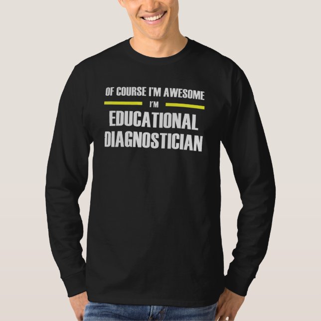 T-shirt Un diagnostic éducatif génial (Devant)
