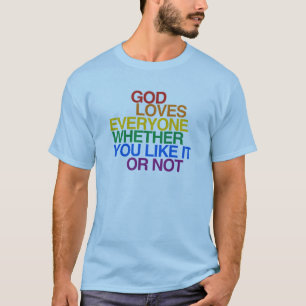 T-SHIRT UN DIEU AIME CHACUN -