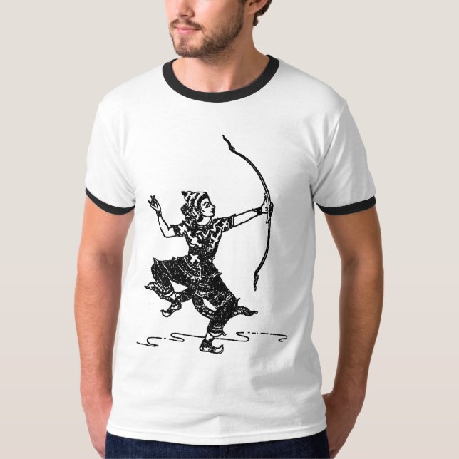 T-SHIRT UN DIEU ASIATIQUE DU SUD D'ART (Devant)
