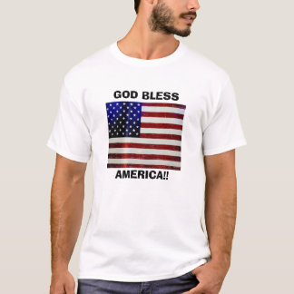 T-shirt UN DIEU BÉNISSENT L'AMÉRIQUE ! ! … Chemises