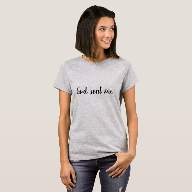 T-shirt un dieu noir orphelin de citation m'a envoyé la (Devant entier)