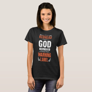 T-shirt un dieu roux a su qu'I a eu besoin d'un roux