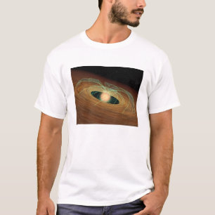 T-shirt Un disque de planète-formation poussiéreux en