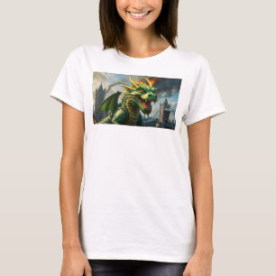 T-shirt Un dragon gallois vert terrorisait Londres