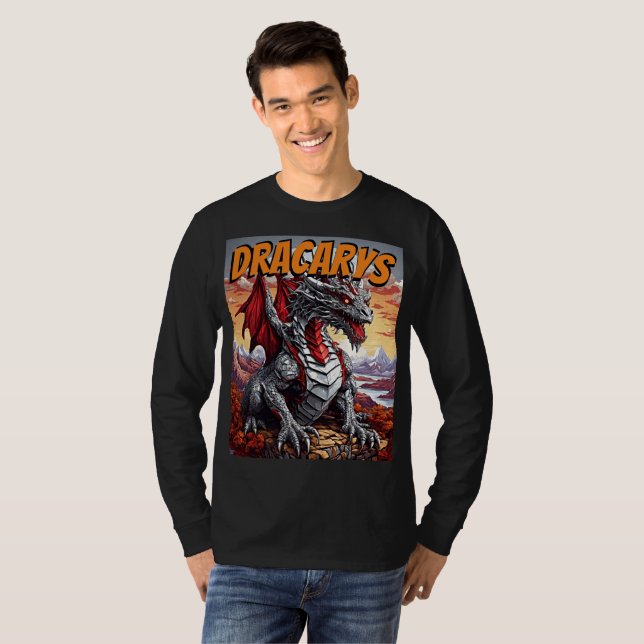 T-shirt Un dragon majestueux - Dracarys (Devant entier)