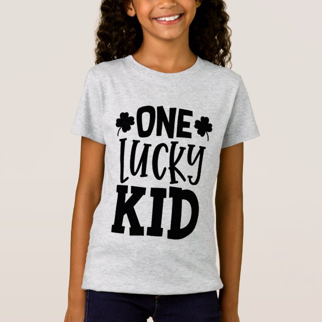 T-Shirt Un enfant chanceux (Devant)