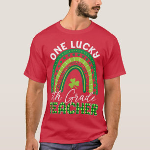 T-shirt Un enseignant chanceux Saint Patrick 5e année ense