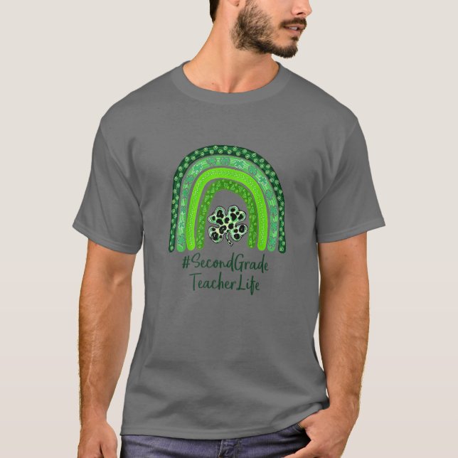 T-shirt Un enseignant chanceux St Patrick's Day Deuxième a (Devant)