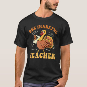 T-shirt Un Enseignant Remercié Turquie Automne Chute Thank